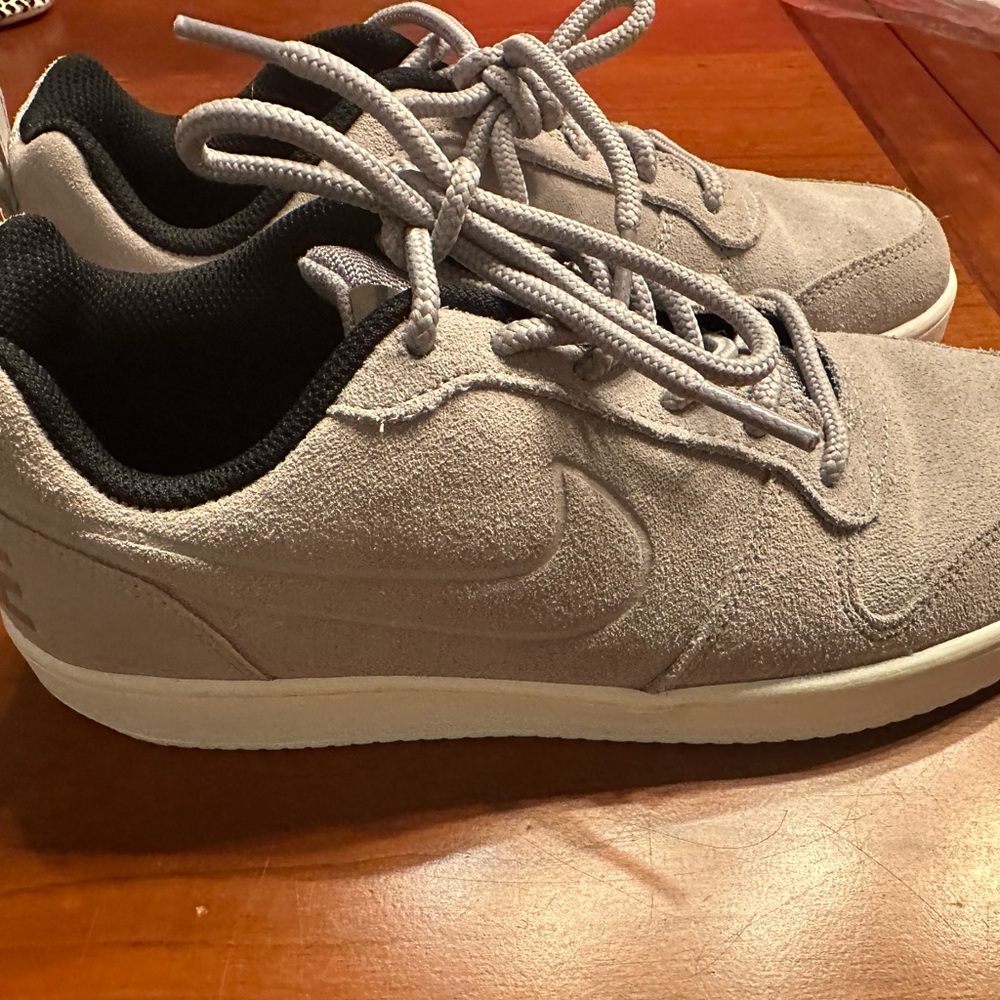 Men's Gray Suede Nike  Sneakers